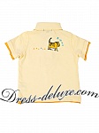 Рубашка-поло для мальчика. Цвет светло-желтый. Артикул 420-480 - Детские нарядные платья