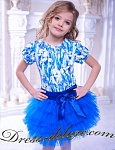 Комплект "Синие ирисы" - Детские нарядные платья
