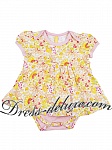 Платье-боди для девочки цветное. Артикул 061-469 - Детские нарядные платья