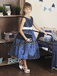 Платье Нью-Йорк. Цвет синий - Детские нарядные платья