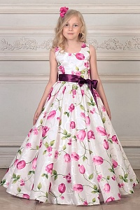 Платье Фелиция. Цвет молочный/розовый.