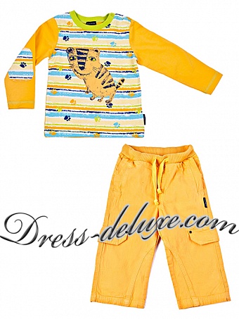 Комплект для мальчика джемпер и брюки. Артикул 041-481 - Детские нарядные платья