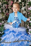 Болеро цветное голубое - Детские нарядные платья