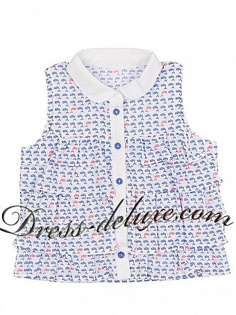 Блузка для девочки. Артикул 00-030-062 - Детские нарядные платья