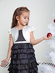 Болеро атласное с коротким рукавом - Детские нарядные платья