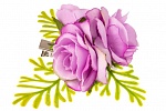 Тройной цветок на клипсе Цвет нежно-розовый - Детские нарядные платья