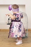 Платье Цветочный Бум. Цвет дамасская роза/принт - Детские нарядные платья