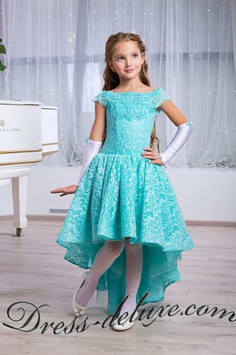 Платье Сакраменто. Цвет бирюзовый - Детские нарядные платья